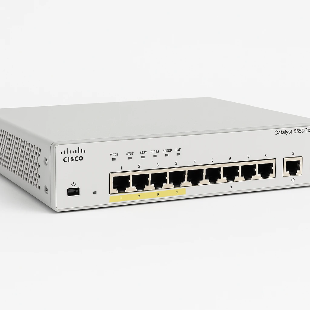 Cisco Catalyst 3560CX-8PT-S - Conmutador - Gestionado - 10 x 10/100/1000 (PoE+) - sobremesa, montaje en rack, montaje en riel DIN, montaje en pared - PoE+ (146 W)