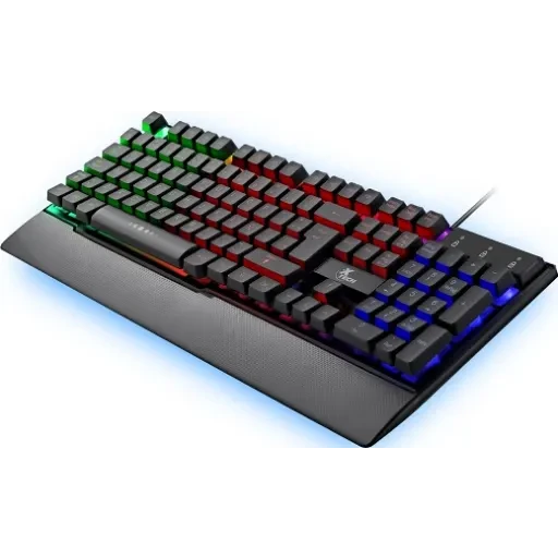 Primus Gaming - Keyboard - Wired - Spanish - USB 2.0 - Ergonomic Design - Black & white