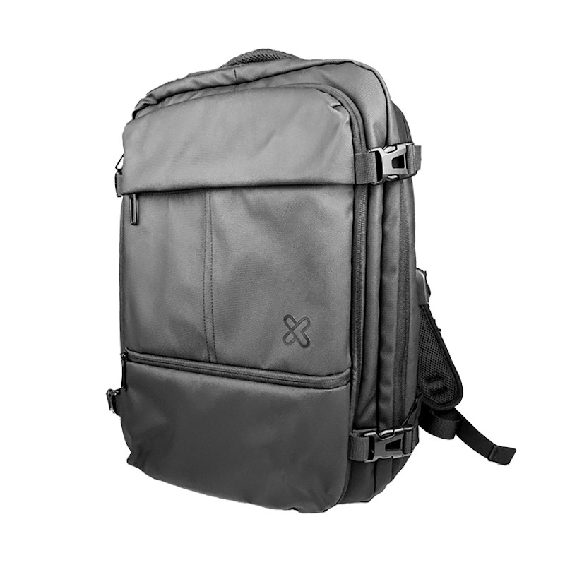 Klip Xtreme - Notebook carrying backpack - 17" - Polyester - Black - Travel Water resistant
