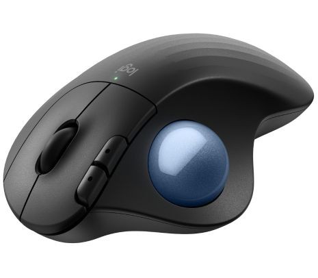 Logitech Ergo M575S Series - Mouse - Graphite+Blue Ball Bt