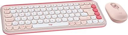 Logitech Pop Icon Combo - Keyboard and mouse set - Spanish (Latin American) - Rose