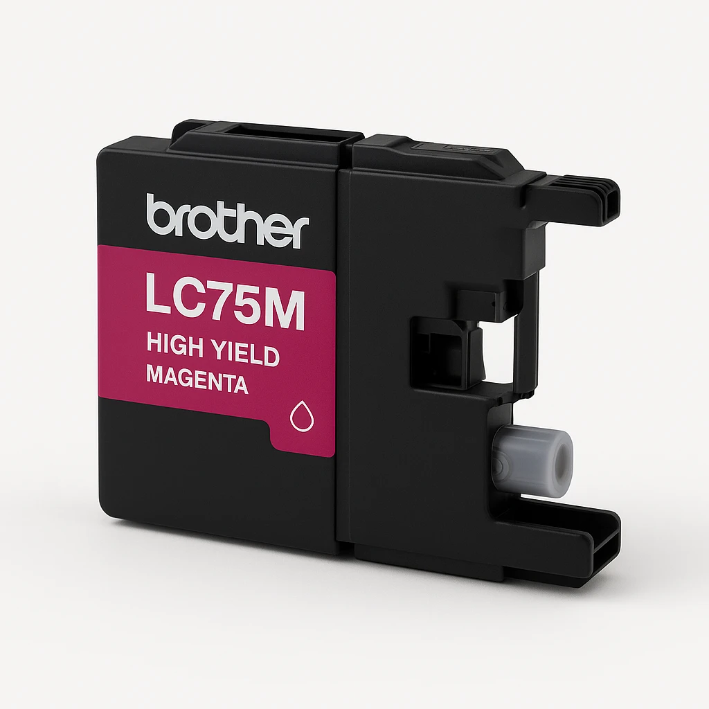 Brother LC75M - Alto rendimiento - magenta - original - cartucho de tinta - para Brother MFC-J280, J425, J430, J435, J5910, J625, J6510, J6710, J6910, J825, J835