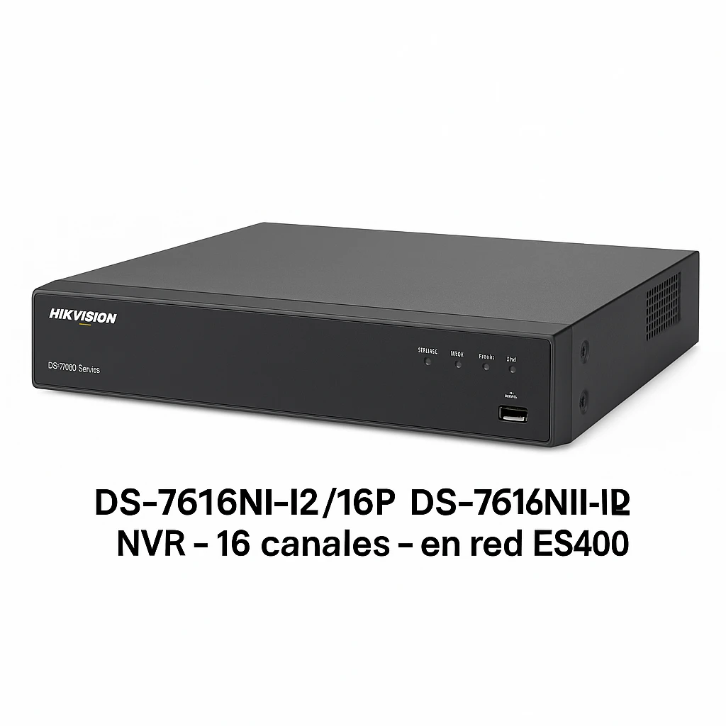 Hikvision DS-7600 Series DS-7616NI-I2/16P - NVR - 16 canales - en red