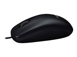 Logitech M100 - Ratón - diestro y zurdo - óptico - 3 botones - cableado - USB - negro