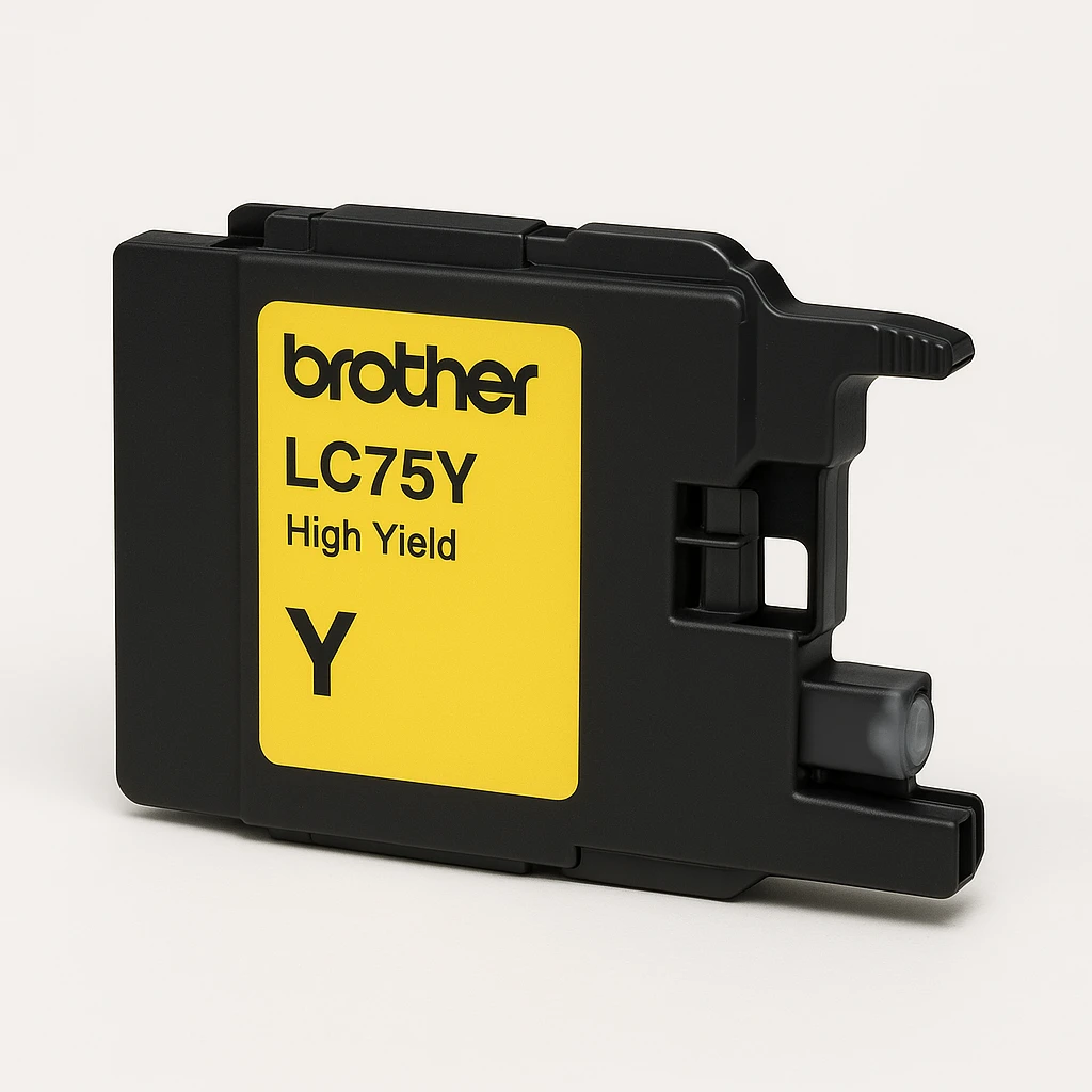 Brother LC75Y - Alto rendimiento - amarillo - original - cartucho de tinta - para Brother MFC-J280, J425, J430, J435, J5910, J625, J6510, J6710, J6910, J825, J835