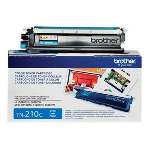 Brother TN210C - Cián - original - cartucho de tóner - para Brother HL-3040, 3045, 3070, 3075, MFC-9010, 9120, 9125, 9320, 9325