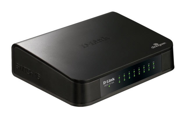 D-Link DES 1016A - Conmutador  - sin gestionar - 16 x 10/100 - sobremesa