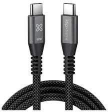 Klip Xtreme - USB cable - 24 pin USB-C - 9 pin USB Type A - 1 m - Black - 30W Braided Fast charging