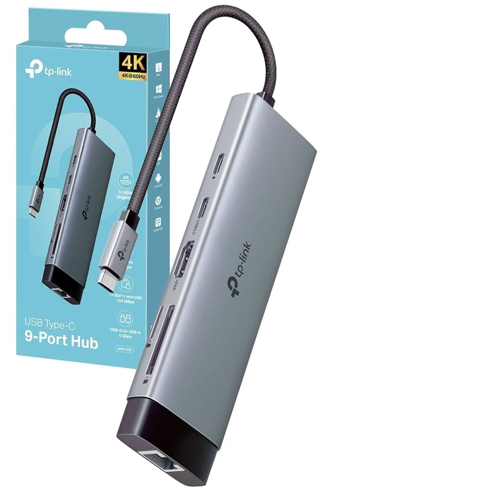 TP-Link - USB Type-C 9 in 1 Hub