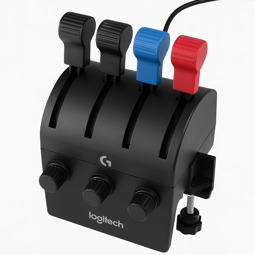 Logitech Flight Throttle Quadrant - Acelerador - cableado - para PC