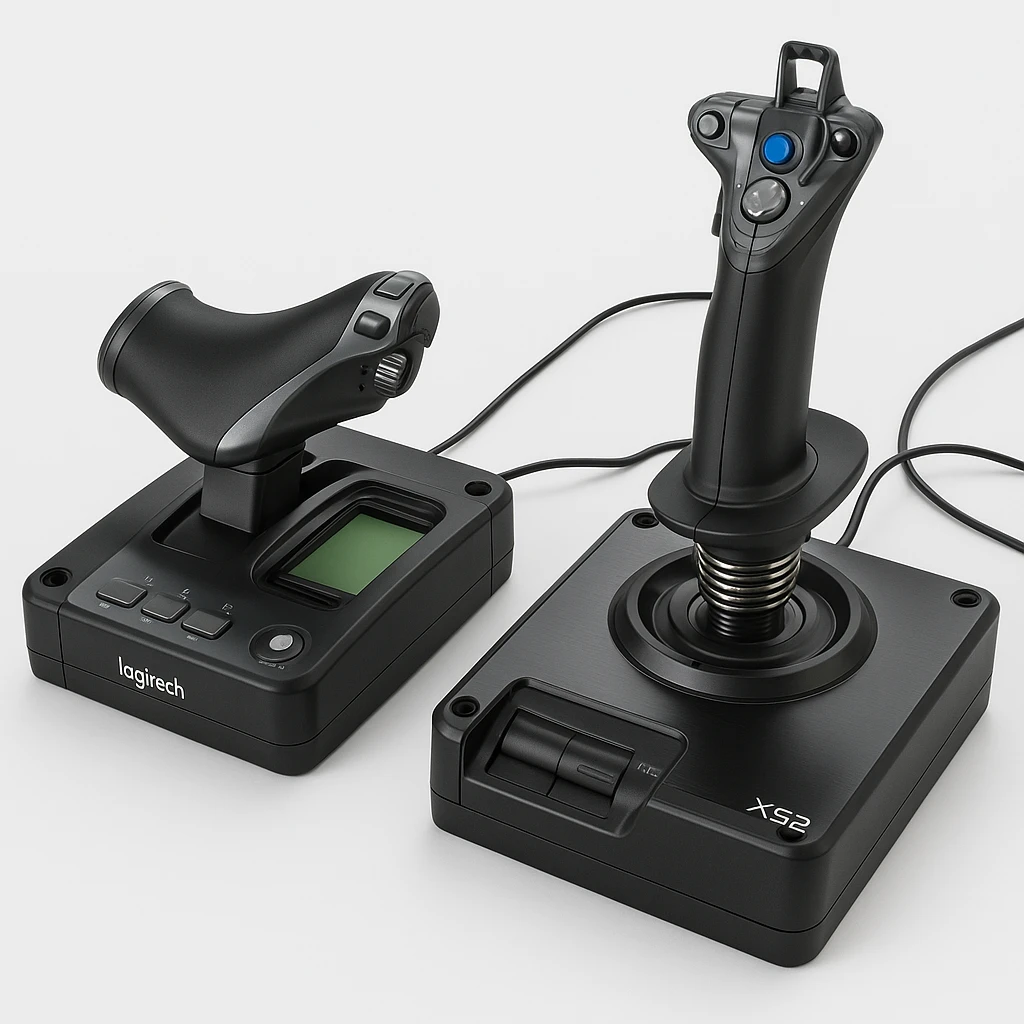 Logitech X52 H.O.T.A.S. - Joystick y acelerador - cableado - para PC