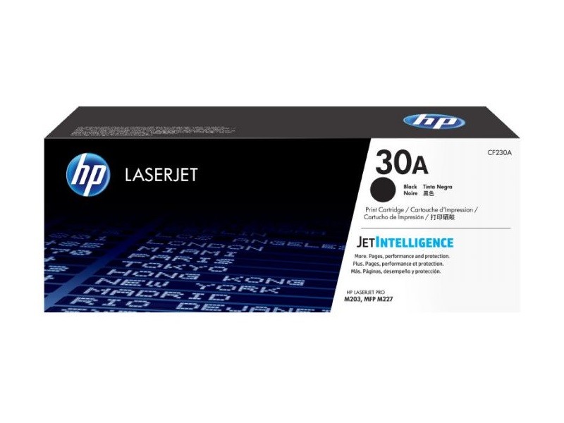 HP 30A - Negro - original - LaserJet - cartucho de toner (CF230A) - para LaserJet Pro M203dn, M203dw, M227fdw, MFP M227fdn, MFP M227fdw, MFP M227sdn