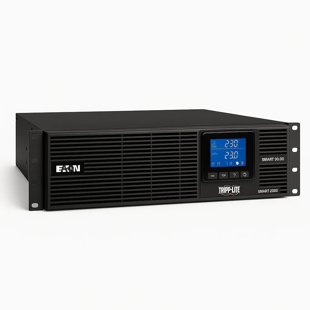 Eaton Tripp Lite Series UPS Smart 3000VA 2250W Rackmount AVR 230V Pure Sine Wave C13 C19 - UPS (montaje en bastidor) - CA 220/240 V - 3000 VA - conectores de salida: 9 - 2U - 19" - negro