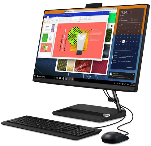 Lenovo IdeaCentre AIO 3 24ALC6 - All-in-one - AMD Ryzen 5 7430U / 4.3 GHz - DDR4 SDRAM - 512 GB HDD - 23.8" - Intel HD Graphics - Windows 11 Home - Arctic white - Spanish