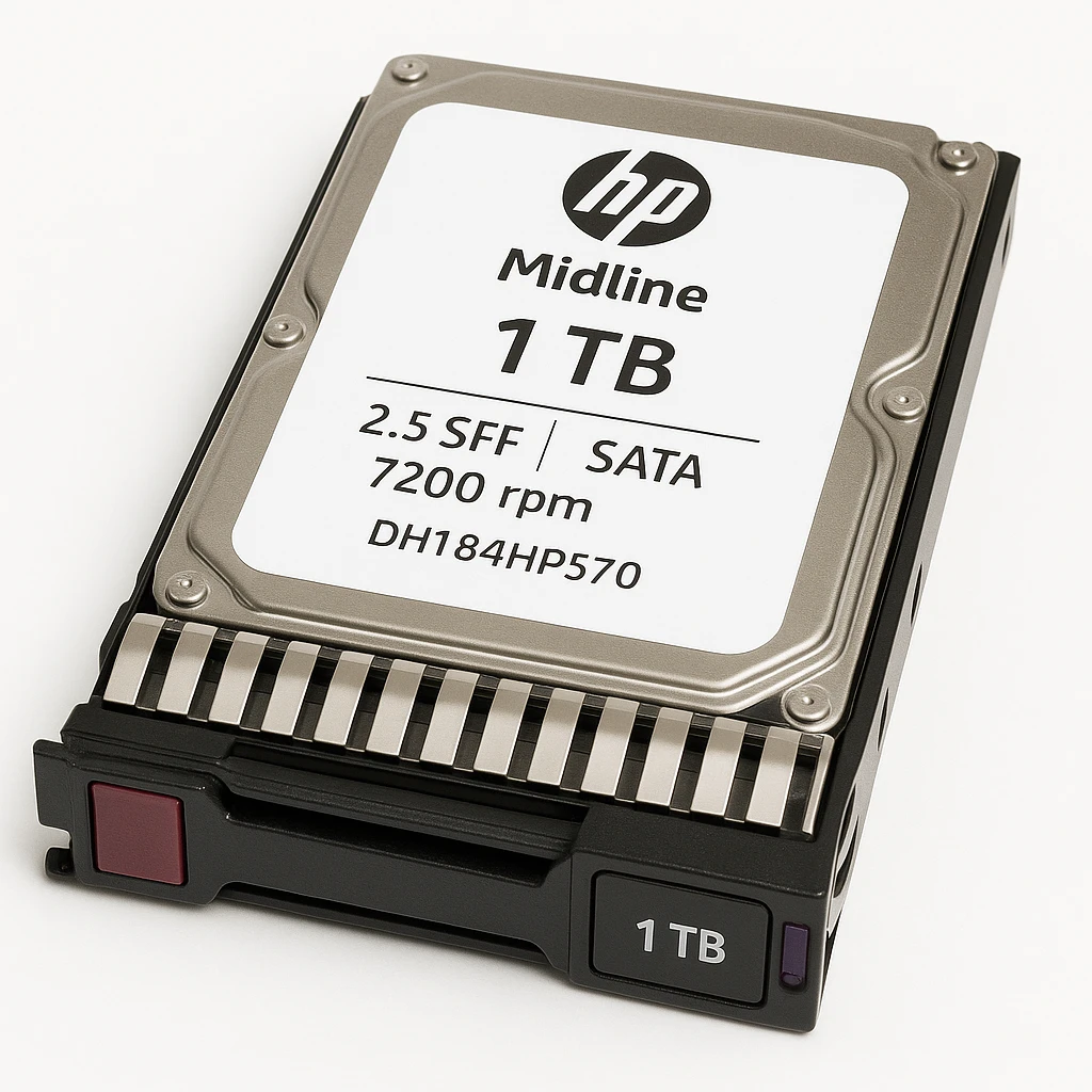 HP Midline - Disco duro hot-swap - 1 TB - 2.5" SFF - SATA-300 - 7200 rpm