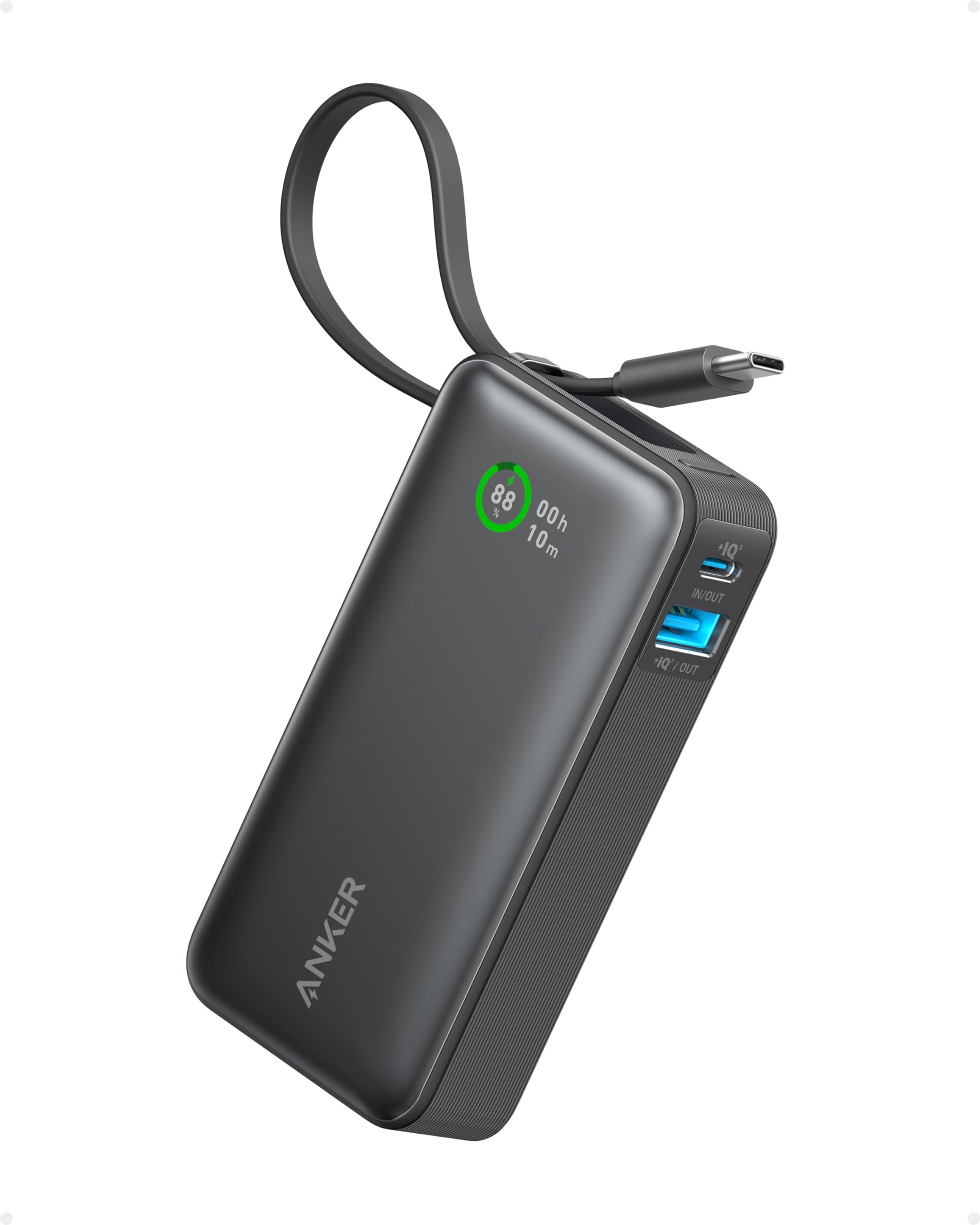 Anker - Power bank - Lithium - Para - - (10K 30W Built-In USB-C+Lightn