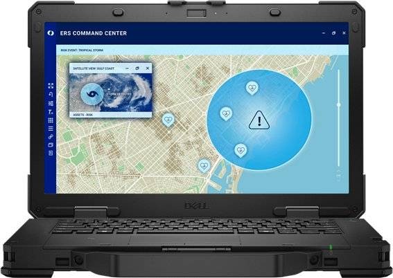 Dell Pro Rugged 14 - Notebook - 14" - 1920 x 1080 LED - Touchscreen - Intel Core Ultra 7 165U / 3.06 GHz - DDR4 SDRAM - 32 GB - 1 TB SSD - None - NVIDIA T500 4GB GDDR6 - Windows 11 Pro 64-bit