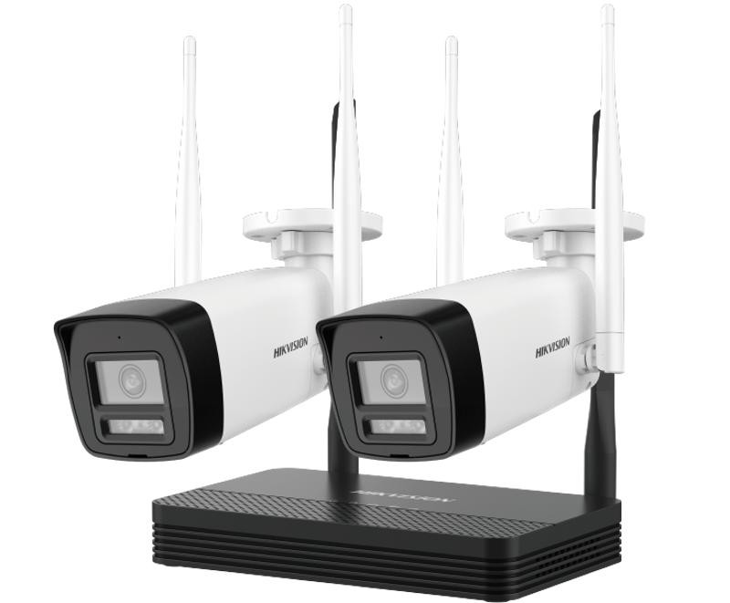 Hikvision - Network surveillance camera - 2MP H.265 TWO bullet WiFi NVS