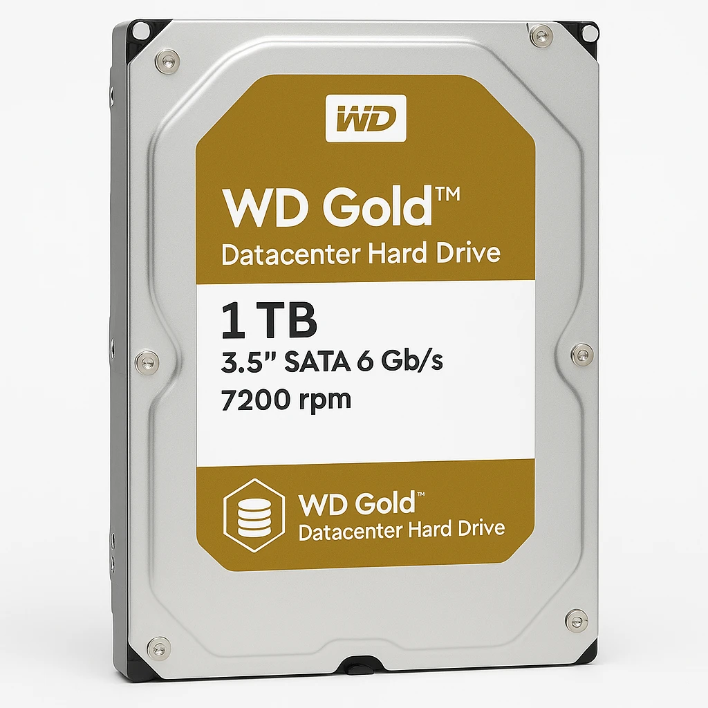 WD Gold Datacenter Hard Drive WD1005FBYZ - Disco duro - 1 TB - interno - 3.5" - SATA 6Gb/s - 7200 rpm - búfer: 128 MB