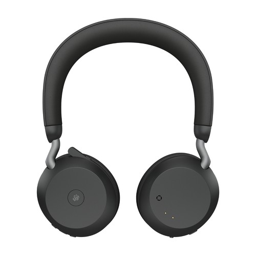 Jabra Evolve2 75 - Auricular - en oreja - Bluetooth - inalámbrico - cancelación de sonido activo - USB-A - aislamiento de ruido - negro - Certificado para Equipos de Microsoft