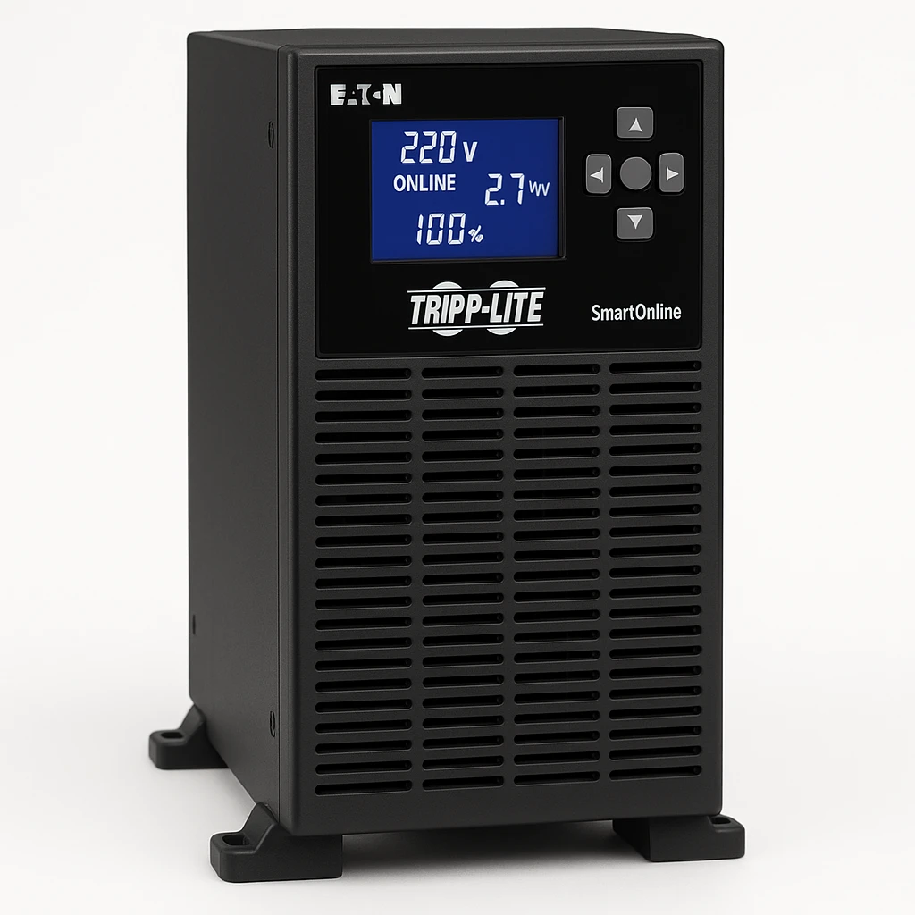 Eaton Tripp Lite Series SmartOnline 230V 3kVA 2700W On-Line Double-Conversion - UPS - CA 220/230/240 V - 2.7 kW - 3000 VA - 1 fase - RS-232, USB - conectores de salida: 7