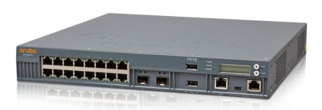 HPE Aruba 7010 (RW) Controller - Dispositivo de gestión de la red - 16 puertos - 1GbE - 1U - montable en bastidor
